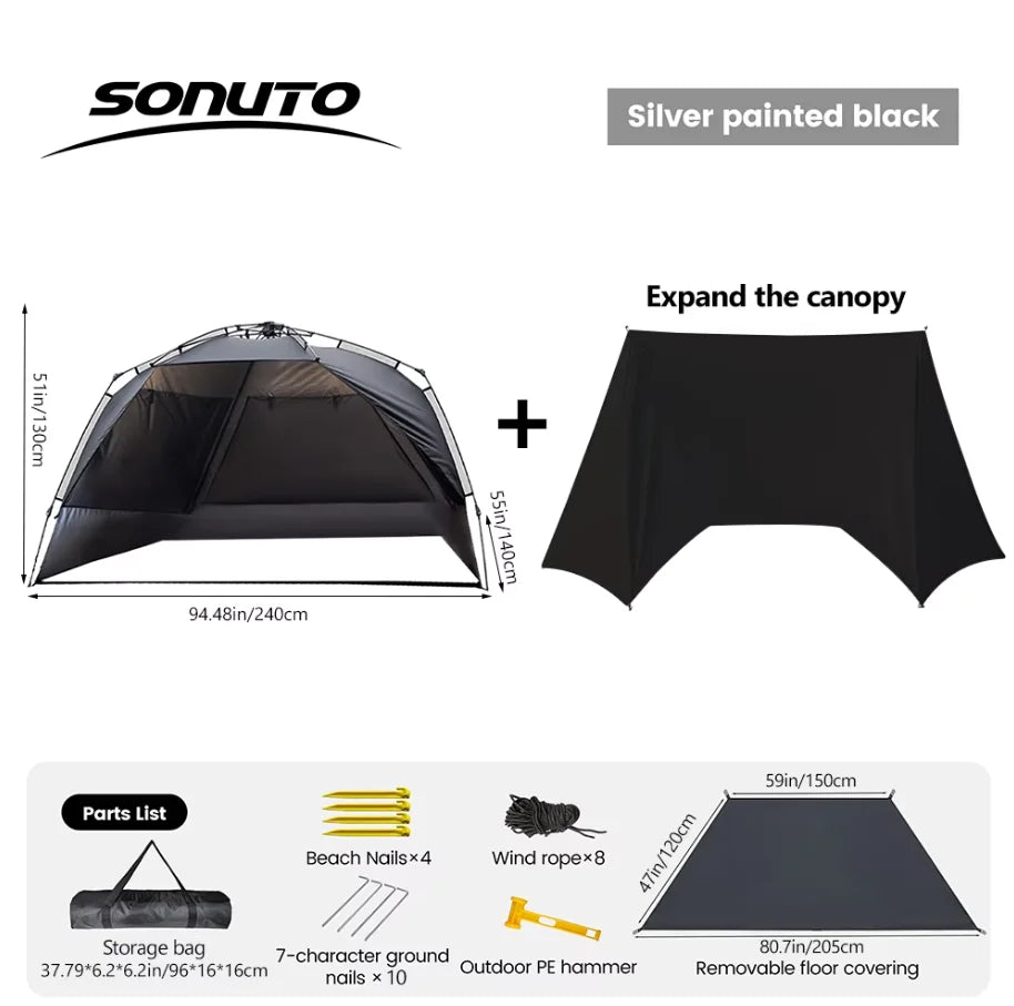 Pop-Up Sonuto Comfort Tent - 3-4 Person