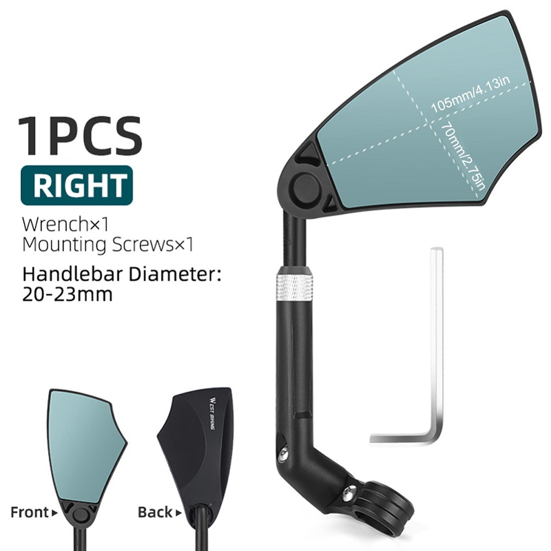 360° BikeMirror - adjustable handlebar-mount