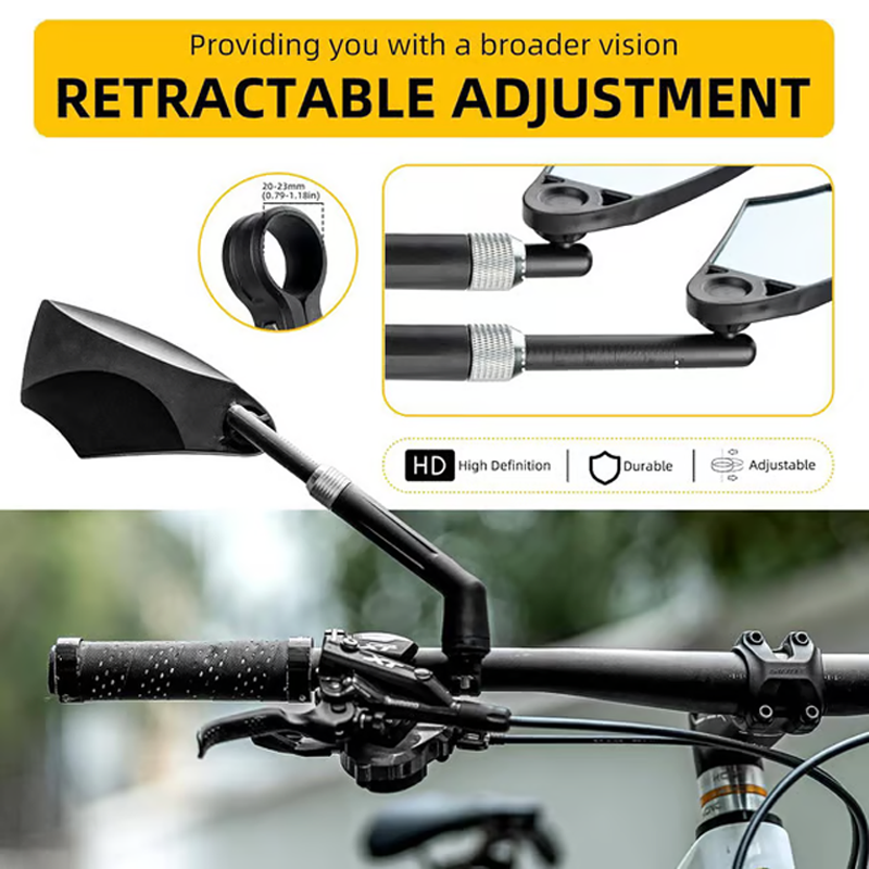 360° BikeMirror - adjustable handlebar-mount